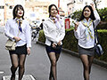 女子社員の黒パンストから透けたパンチラがエロ過ぎて、会社や出張先でパンスト穿いたままチ○ポ挿しこませてもらった